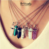 Artilady Multi Color Quartz Necklaces Pendant Necklace Chain